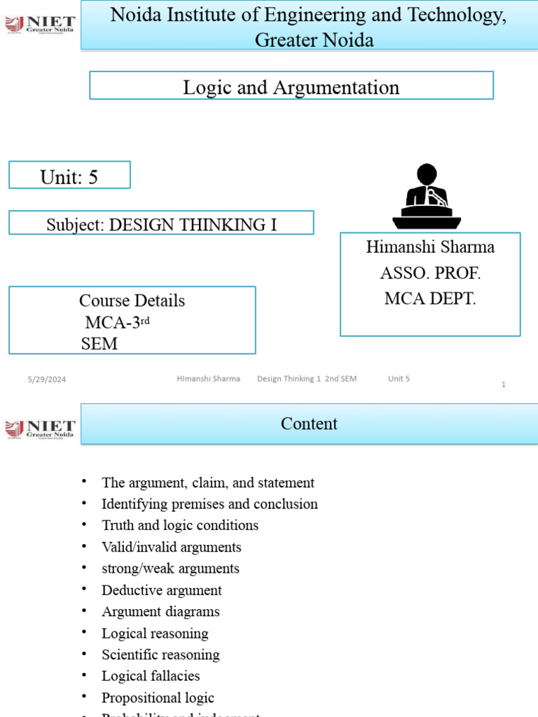 Unit5 | Download Free PDF | Argument | Deductive Reasoning
