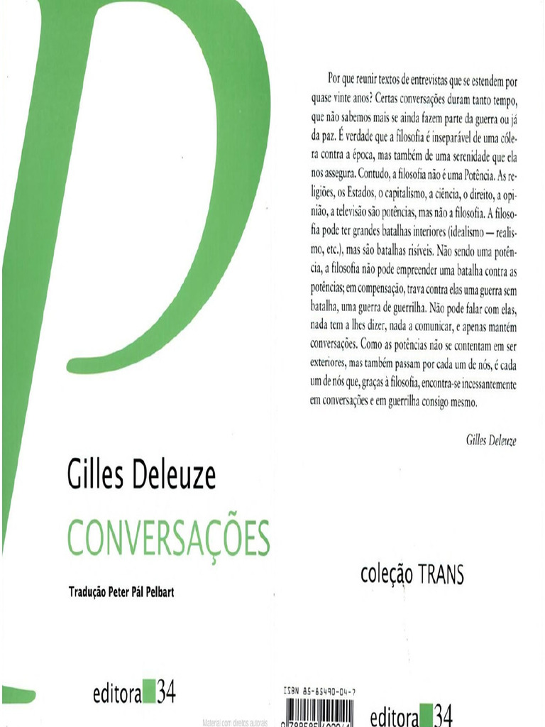 Deleuze Conversacoes Sociedade de Controle | PDF
