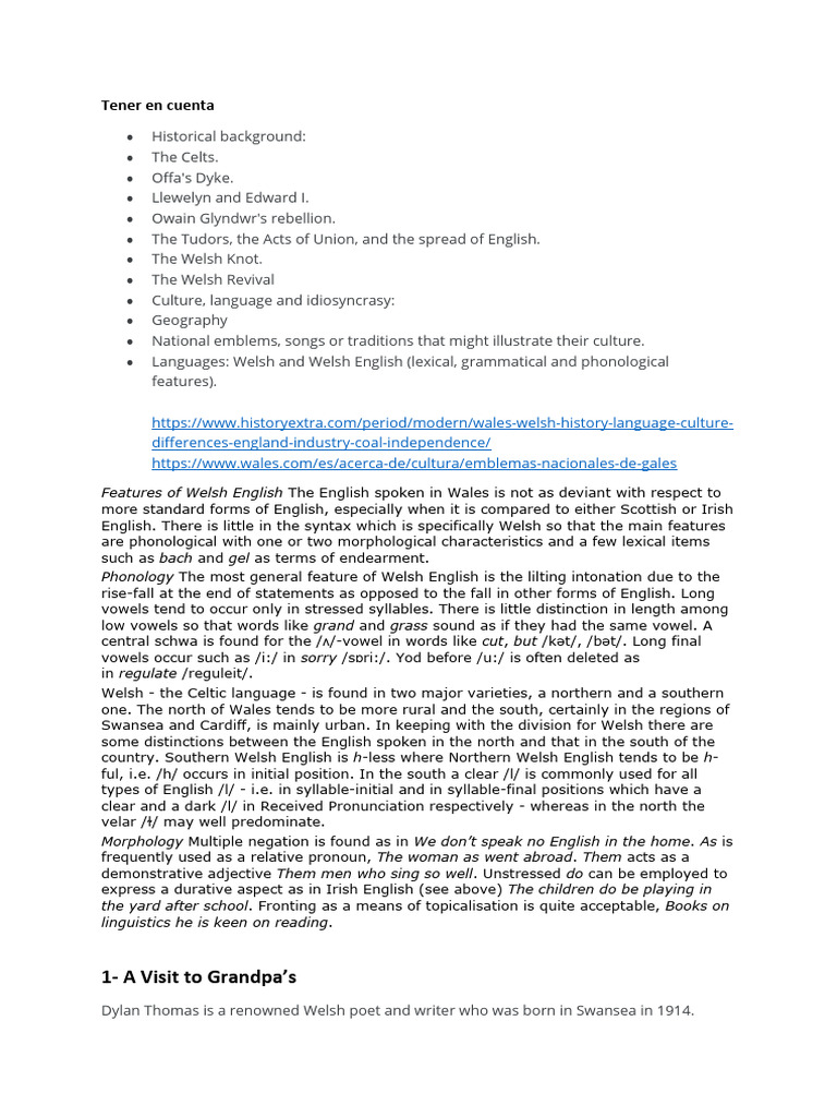 Wales | PDF | English Language | Wales