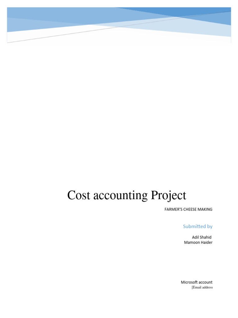 Cost Project Adil and Mamoon | PDF | Employment | Inventory