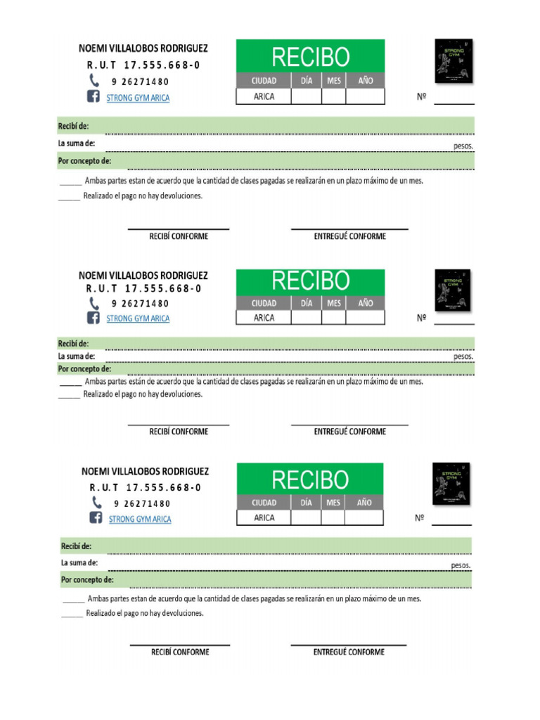 Recibo Dinero Imprimir | PDF