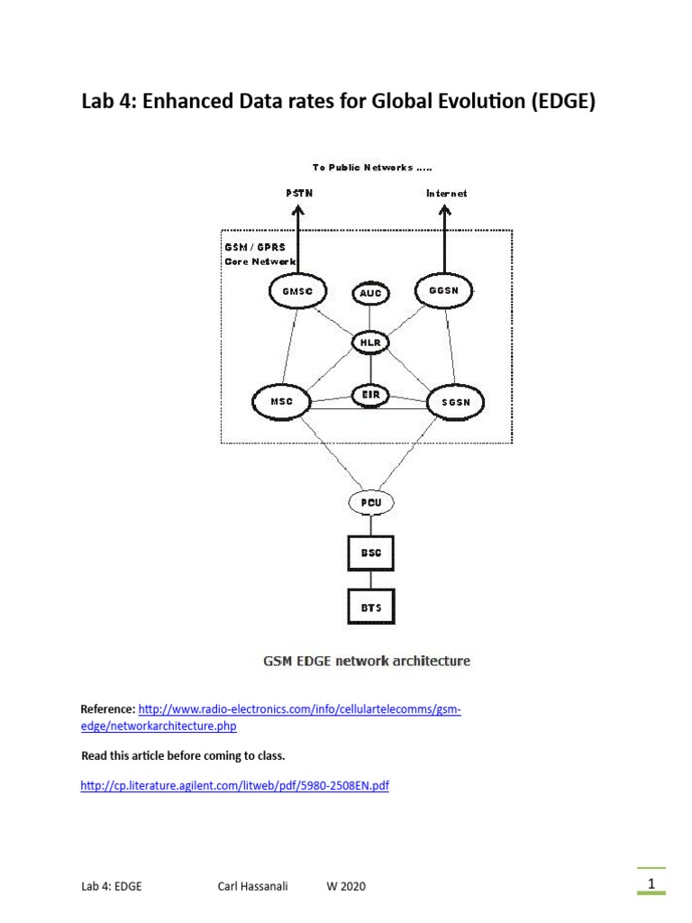 EDGE Signal Analysis Lab Guide | PDF | Modulation | Electrical Engineering