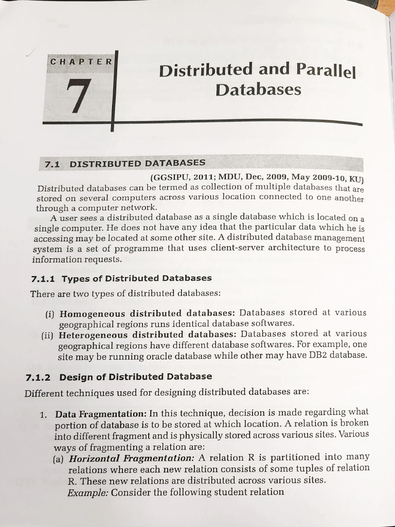 RDBMS - Module5 - Distributed and Parallel DB | PDF | Databases ...
