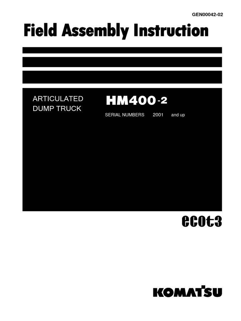 HM400-2 Dump Truck Assembly Guide | PDF | Valve | Vehicles