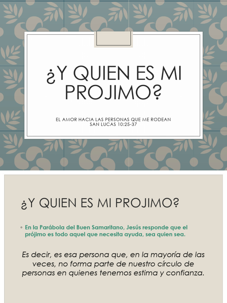 Predicacion - y Quien Es Mi Projimo | PDF | Historia | Novela negra ...