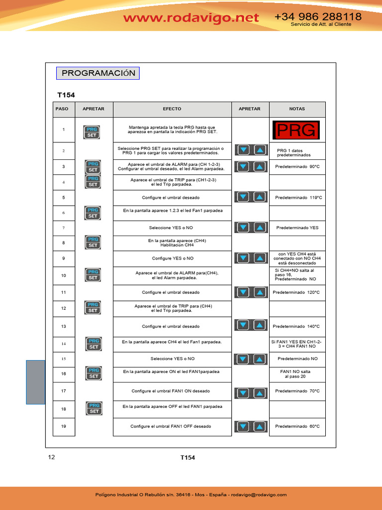 Programación del Teclado T154 TeCSYSTEM | PDF | Relé | Corriente eléctrica