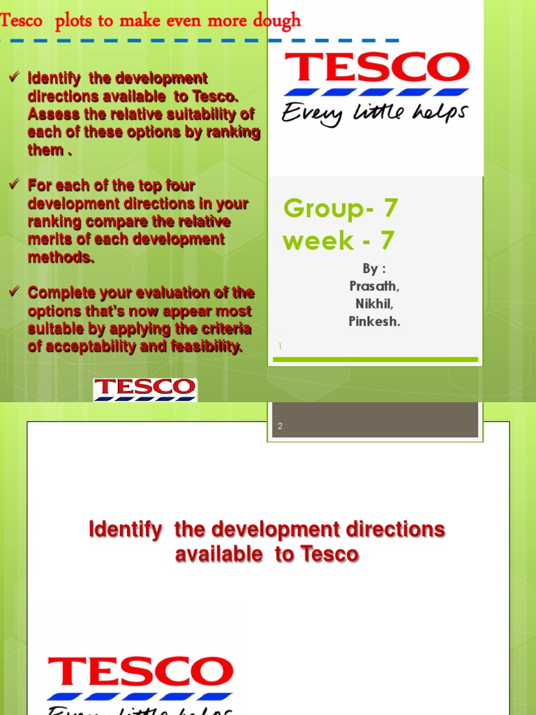 Tesco PDF Strategic Management Mergers And Acquisitions