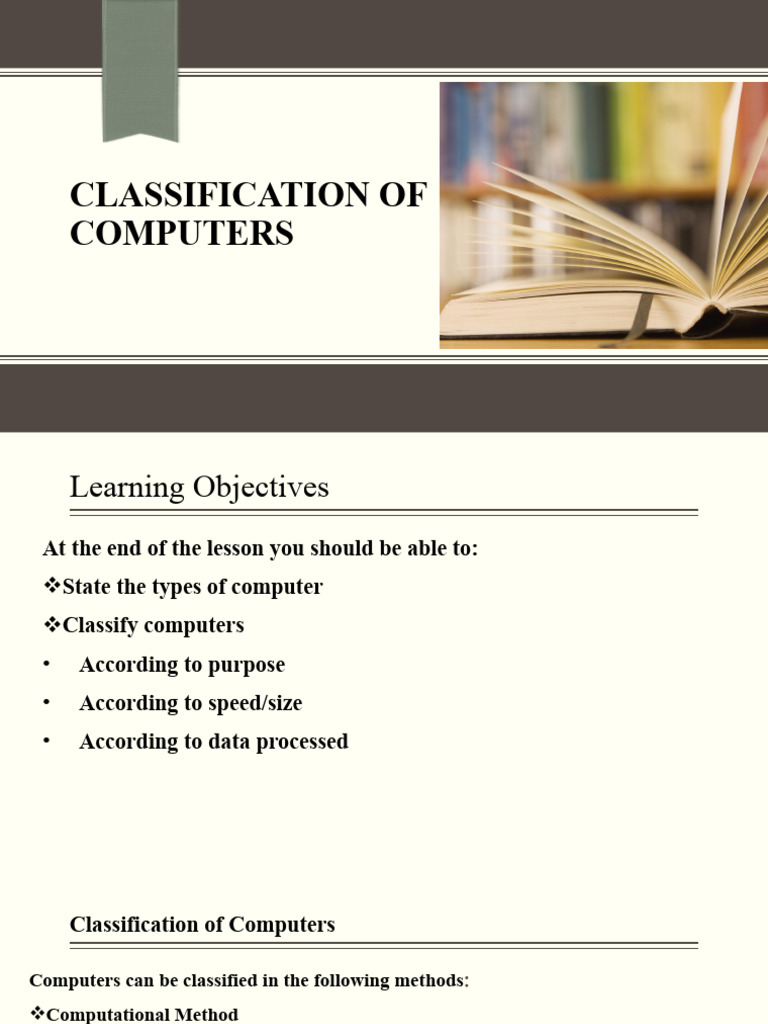Classification of Computers | PDF | Mainframe Computer | Data