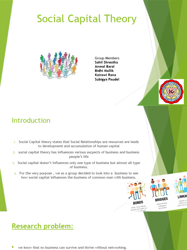 Impact of Social Capital on Businesses | PDF | Social Capital | Capital ...