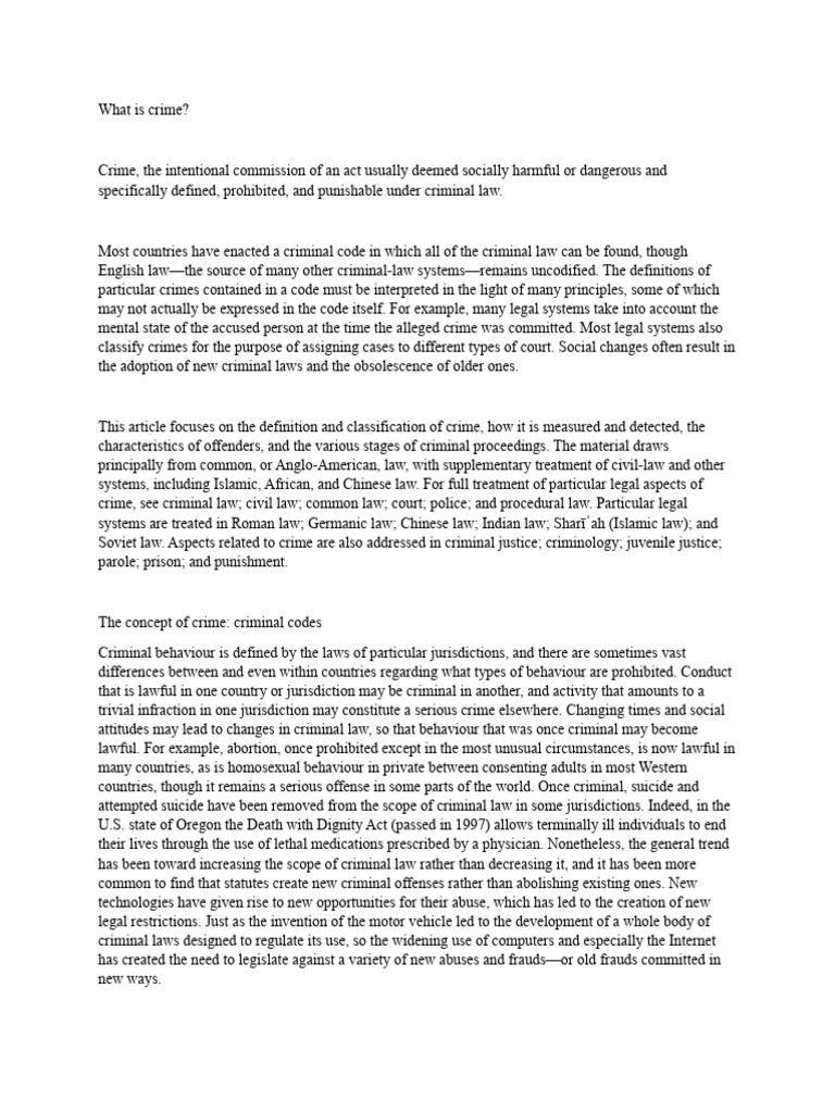 what-is-crime-pdf-crimes-crime-violence