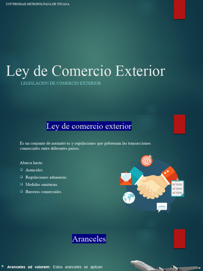 Ley de Comercio Exterior y Aranceles | PDF | Arancel | El comercio ...