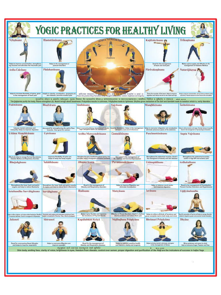 Yogasana Chart PDF