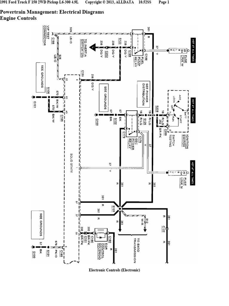 diagrama Ford 4.9 | PDF