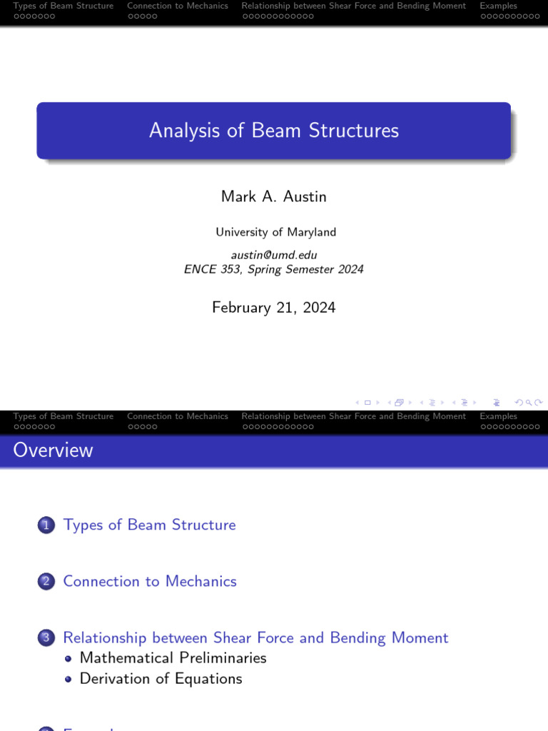 Beam Structure Mechanics And Analysis Pdf Bending Beam Structure