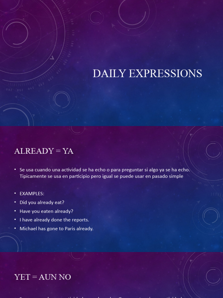 Daily Expressions Pdf