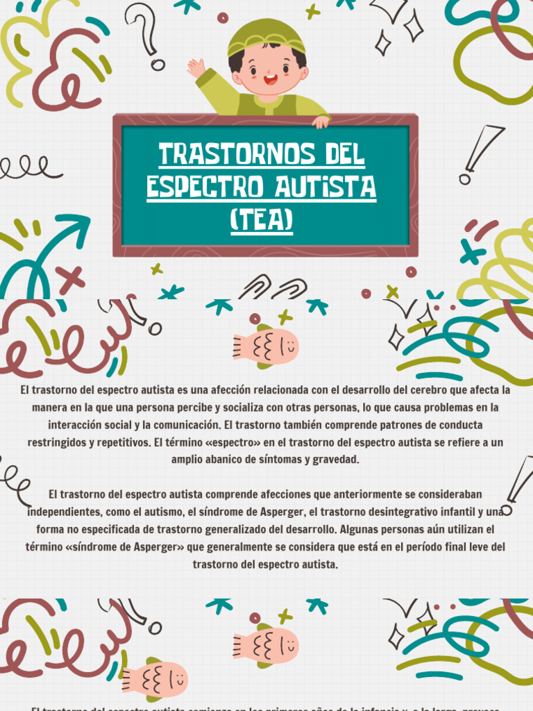 Trastornos del Espectro Autista: Síntomas y Características | PDF ...