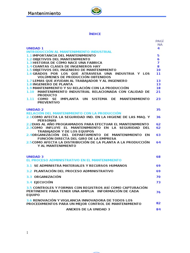 Mantenimiento Industrial 24/7 | PDF | Ingeniería | Seguridad y salud ...