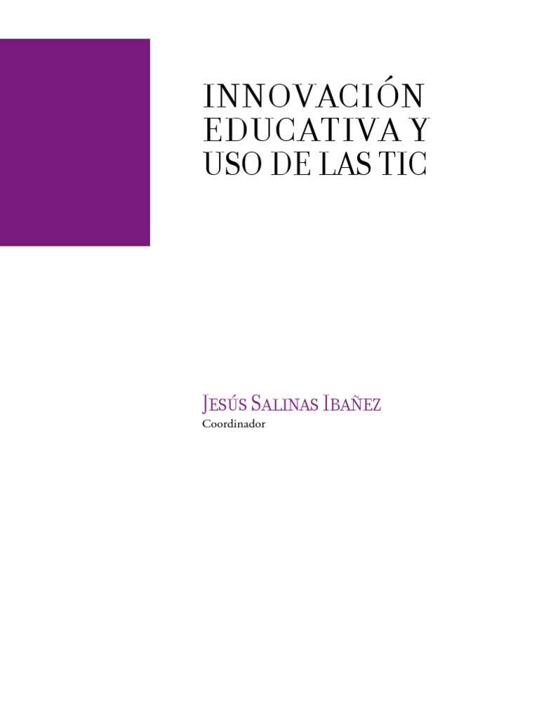 Innovacion Educativa y Uso de Las TIC | PDF
