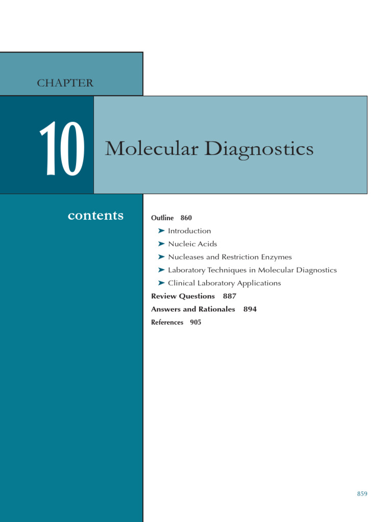 Molecular Diagnositics | PDF | Dna | Rna