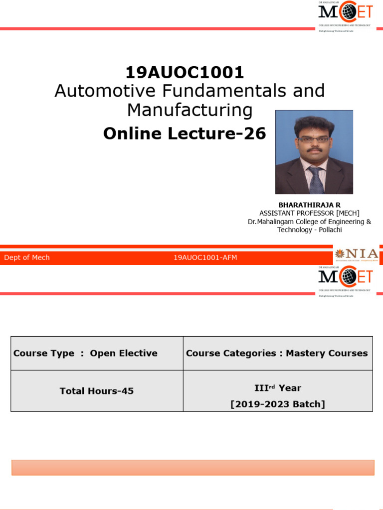 Automotive Systems for Engineering Students | PDF | Technology ...