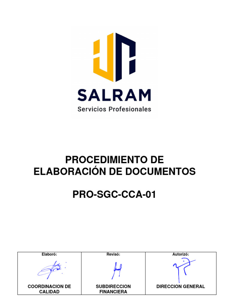 PRO-SGC-CCA-01 Rv02 | PDF | Sistema de manejo de calidad | Liderazgo