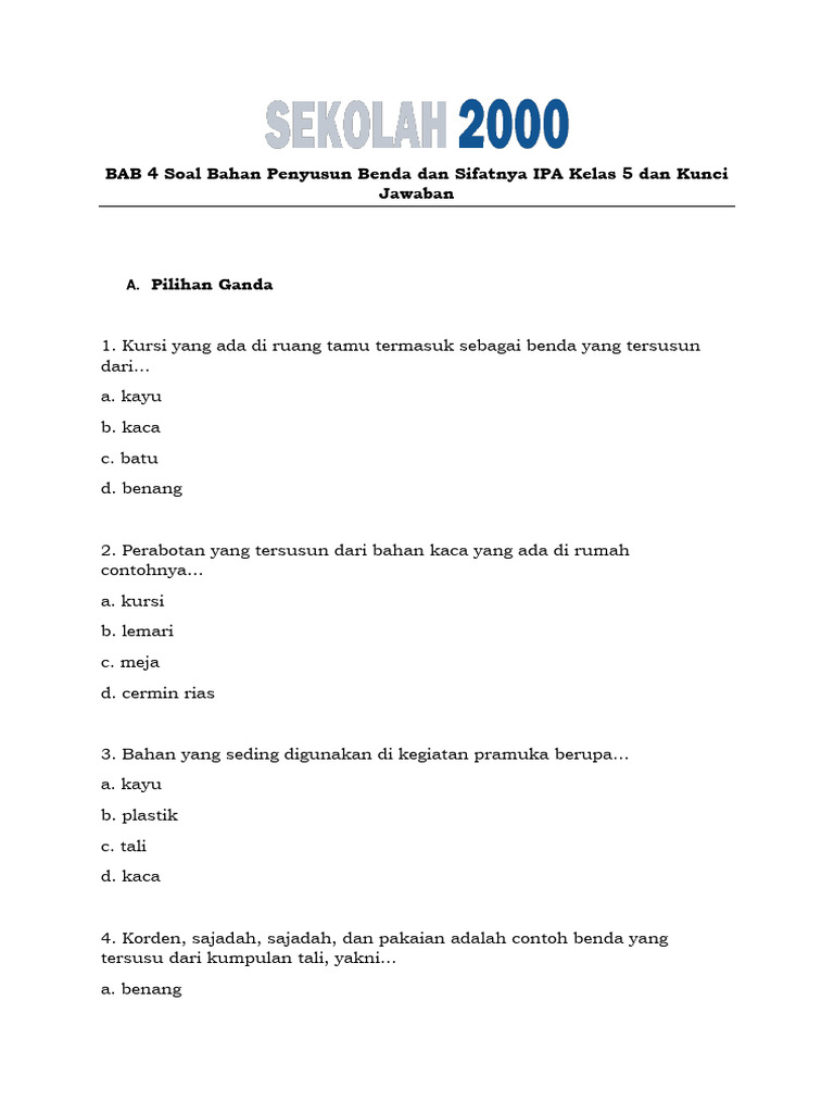 Menjelajahi Dunia Benda: Sifat-Sifat Unik di Sekitar Kita