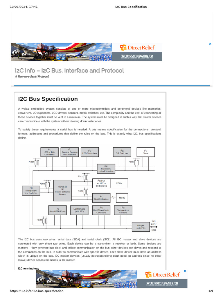 I2c Bus Specification Version 1
