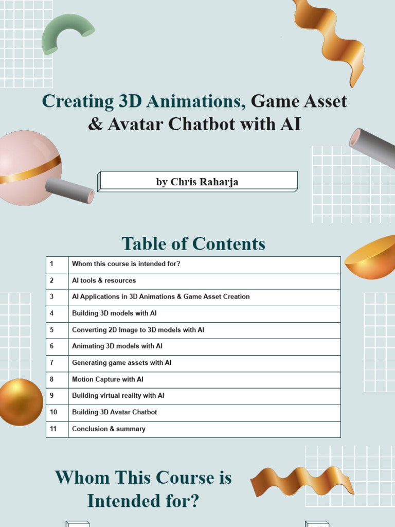 Creating+3D+Animations+&+Game+Assets+With+AI | Download Free PDF | 3 D ...