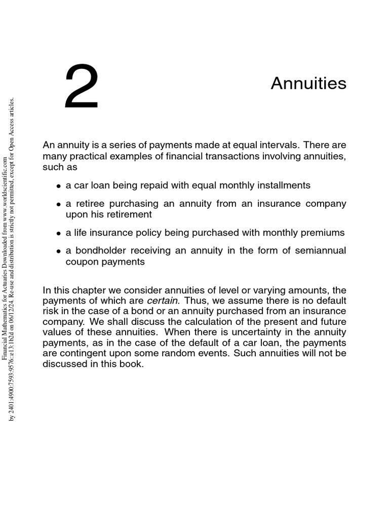 Understanding Annuities: Types & Calculations | PDF | Present Value ...