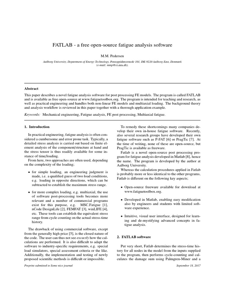 Fatlab PDF Matlab Fatigue (Material)