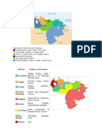 mapa de la Regiones político