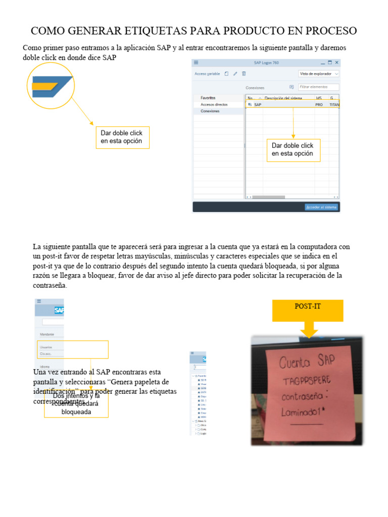 Como Generar Etiquetas para Producto en Proceso | PDF | Informática