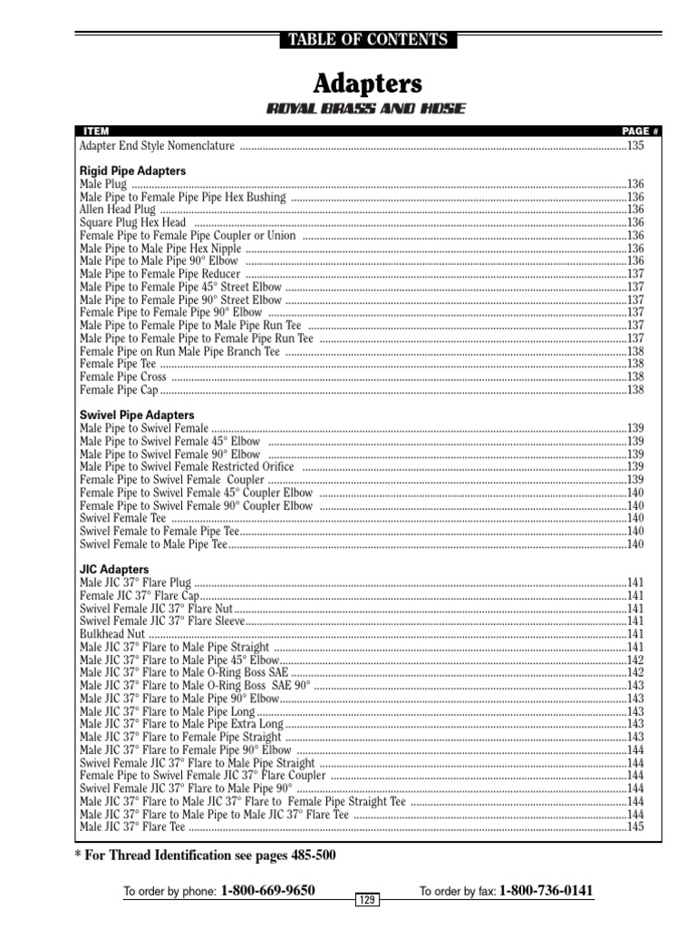 Adapter Selection Guide | PDF | Pipe (Fluid Conveyance) | Mechanical ...