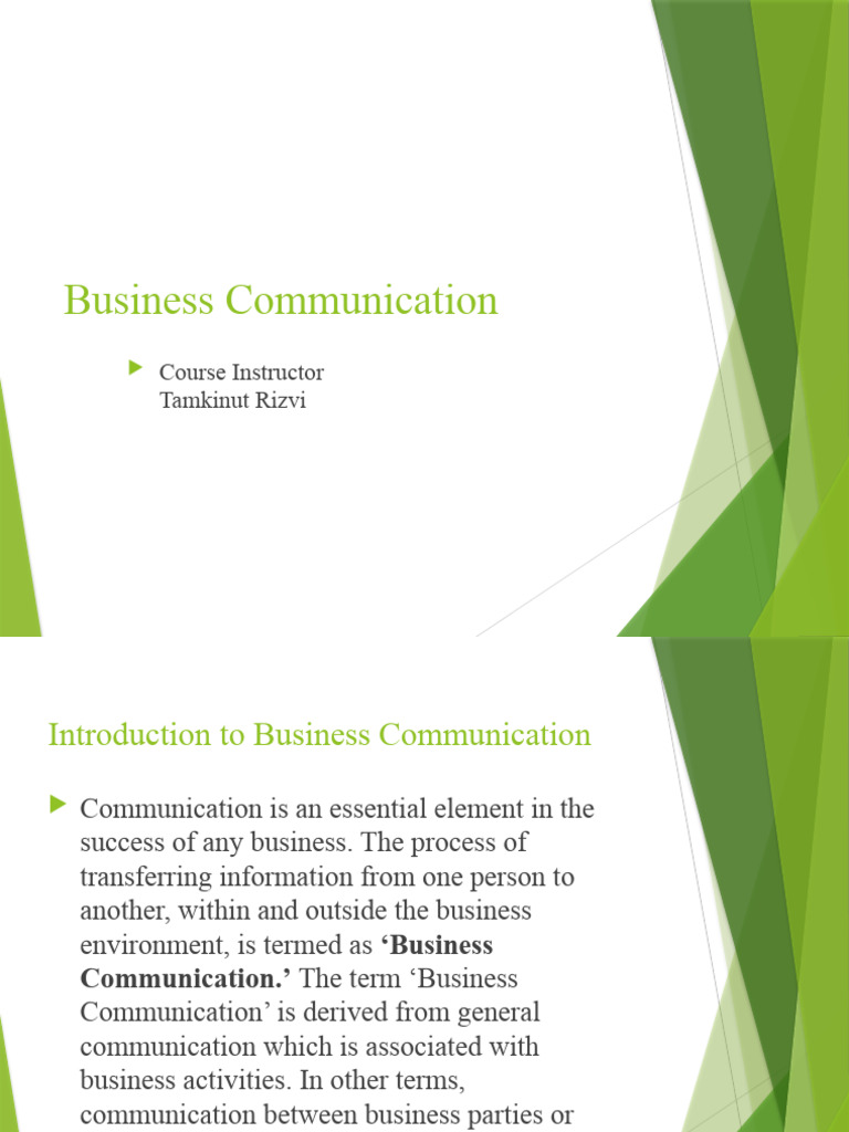 Business Communication Guide | PDF | Communication | Business