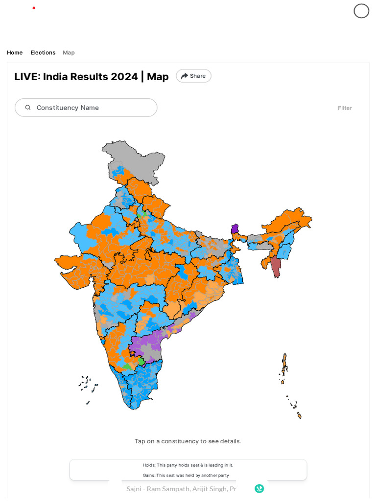 LIVE Indian General Election Results 2024 Map Wise, State Wise, Constituency Wise PDF