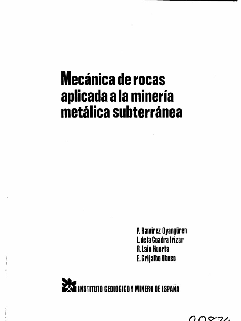 Mecanica de Rocas en La Mineria