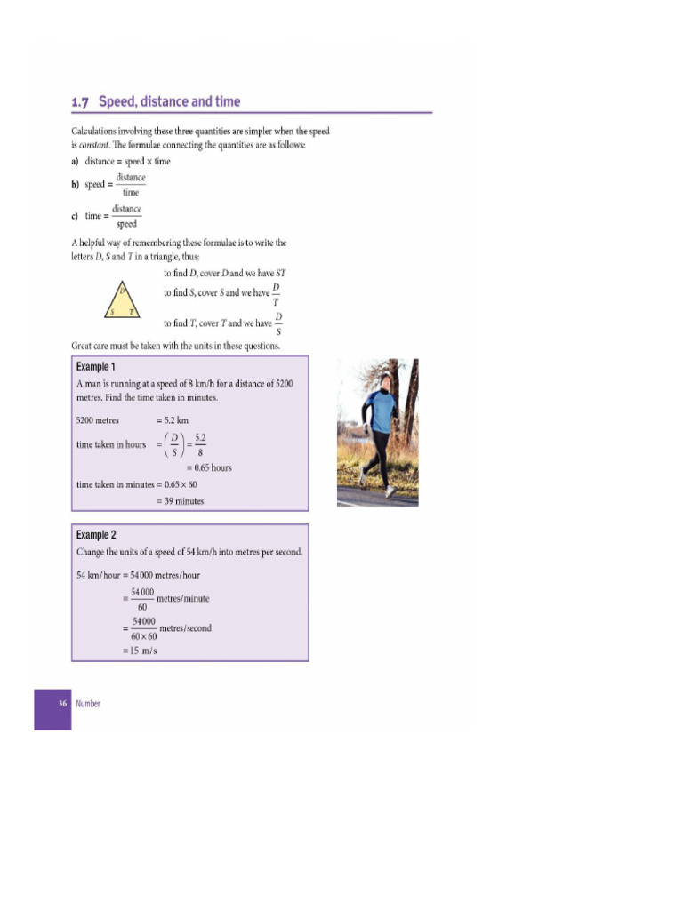1.7 Speed Distance & Time | PDF