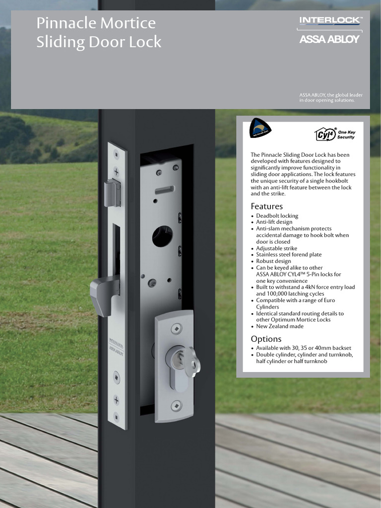 1013NZ Pinnacle Sliding Door Lock | Download Free PDF | Security ...