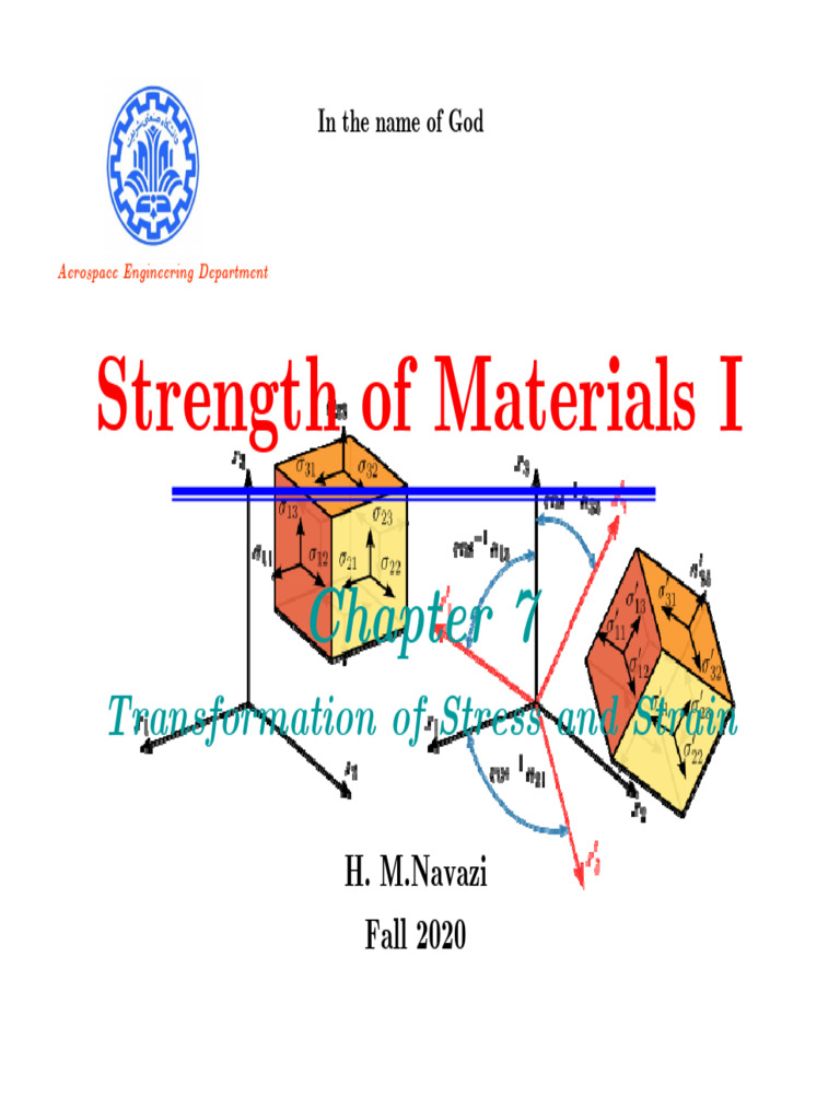 CH 7 - Transformation of Stress and Strain-Ver1 | PDF | Materials ...