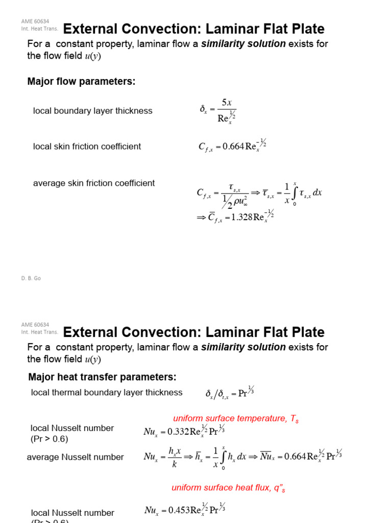 AME60634 F13 Lecture19 | PDF | Boundary Layer | Convection