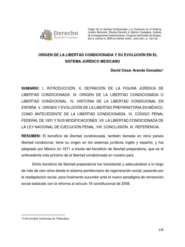 Libertad Anticipada | PDF | Derecho penal | Castigos
