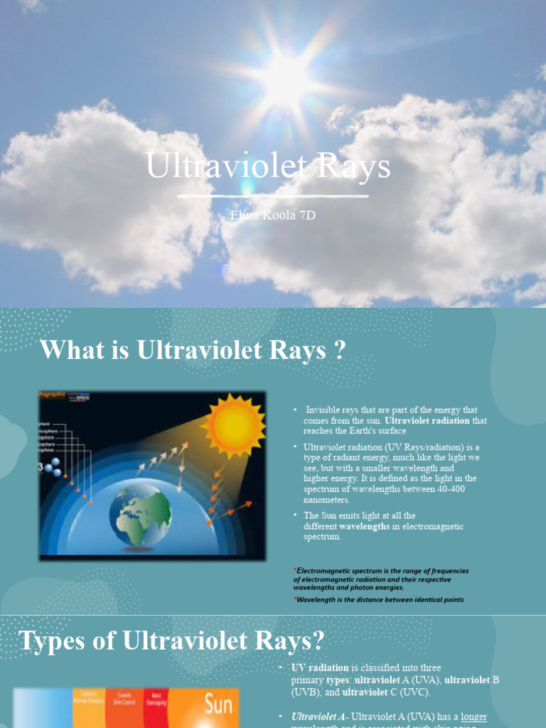Ultraviolet Rays | PDF | Ultraviolet | Radiation