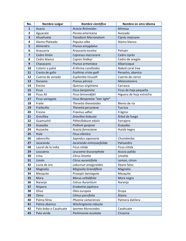 100 Nombres de Plantas | PDF | Arboles | Plantas