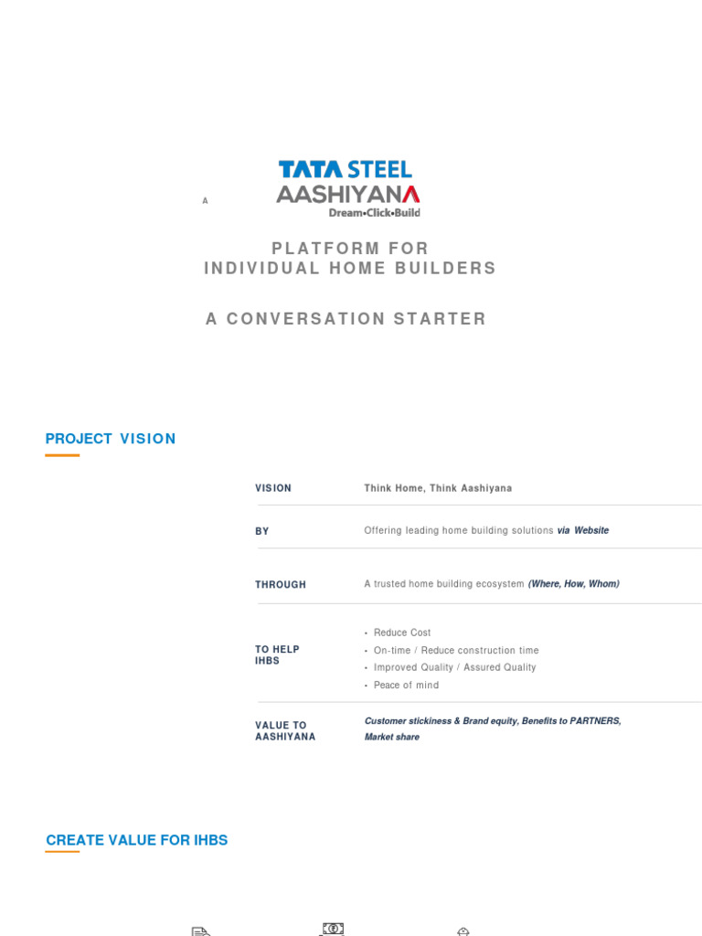 Tata Steel Aashiyana - A Conversation Starter | PDF | E Commerce | Brand