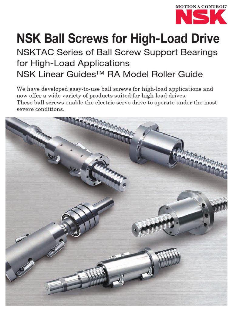 Ballscrew Catalogue PDF Bearing (Mechanical) Screw