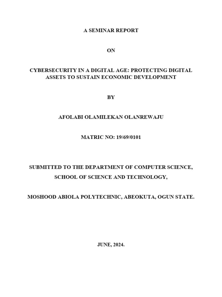 Cybersecurity in A Digital Age | PDF | Security | Computer Security