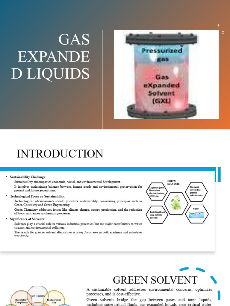 Green Solvent Innovations: Gas-Expanded Liquids | PDF | Supercritical ...