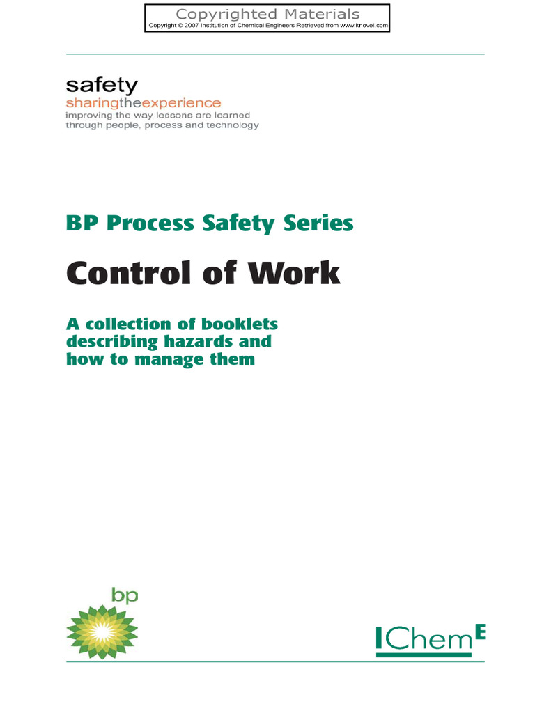 Control of Work | PDF | Risk | Competence (Human Resources)
