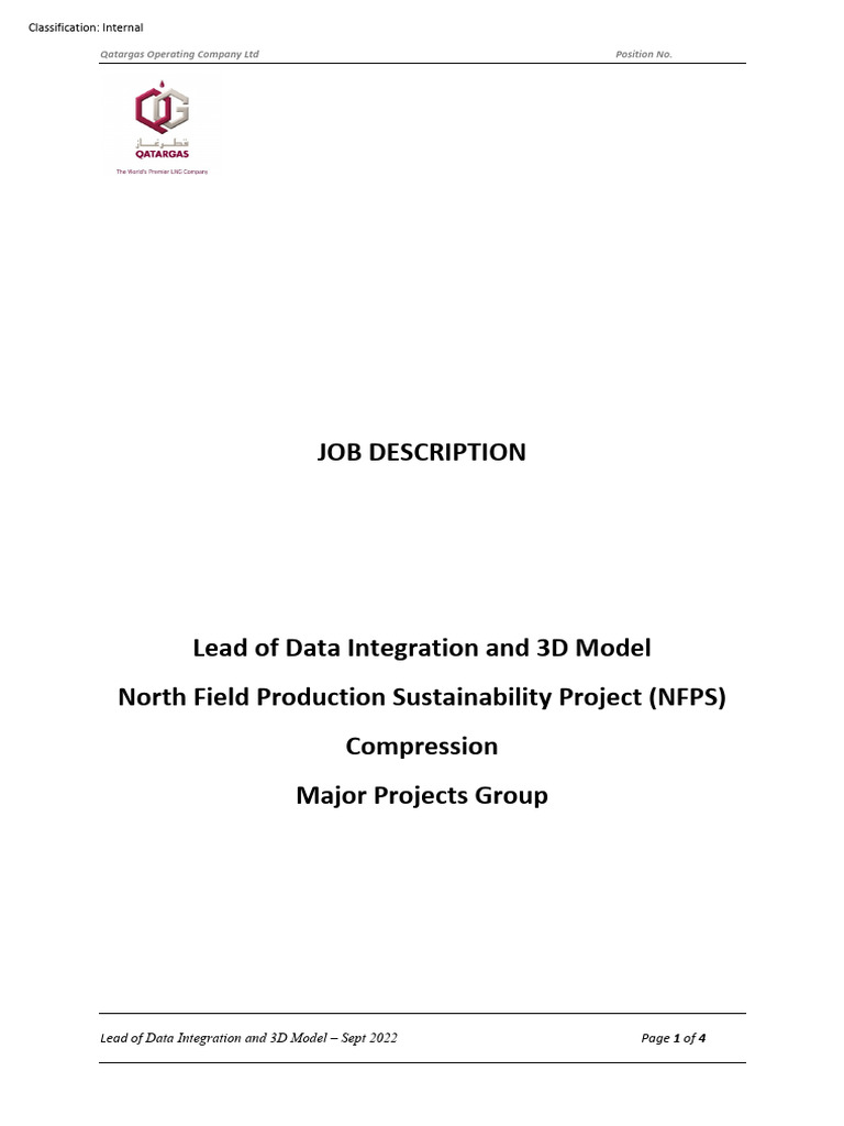 Lead of Data Integration and 3D Model | PDF | Specification (Technical ...