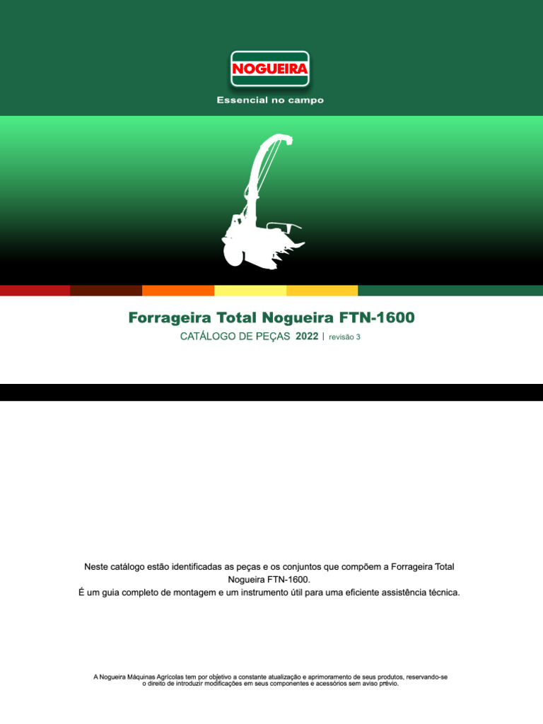 Catálogo de Peças Forrageira FTN-1600 | PDF | Parafuso | Porca (ferragem)